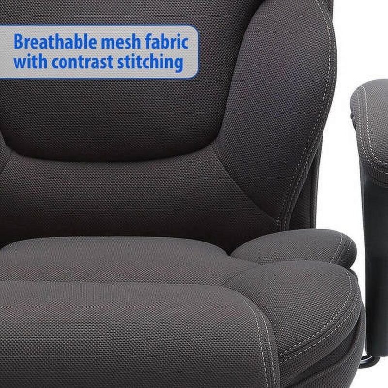 Serta Commercial Grade Task Office Chair, Supports up to 300 lbs., Dark Gray - Image 5