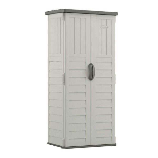 Suncast BMS1250 Resin, Vertical Storage Shed, 22 Cubic feet Capacity