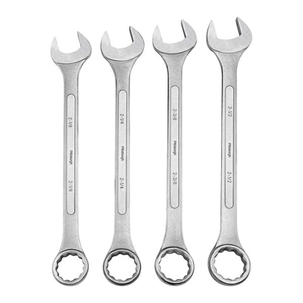 Super Jumbo SAE Combination Wrench Set, 4 Piece