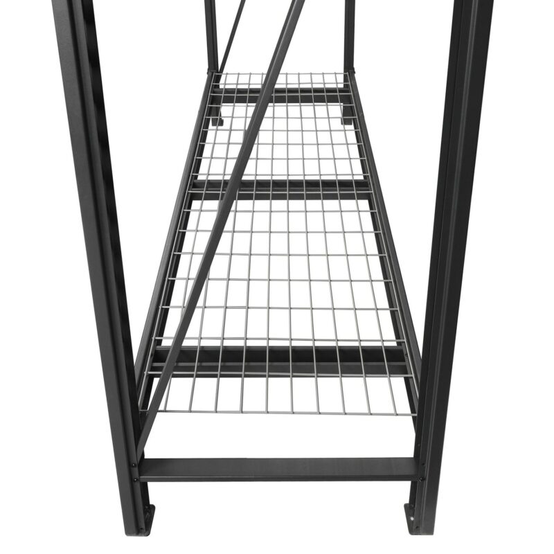 WORKPRO Steel 3-Tier Storage Shelf Unit 72-Inch-H x 77-Inch-W x 24-Inch-D, 6000lb Total Capacity, Black - Image 5
