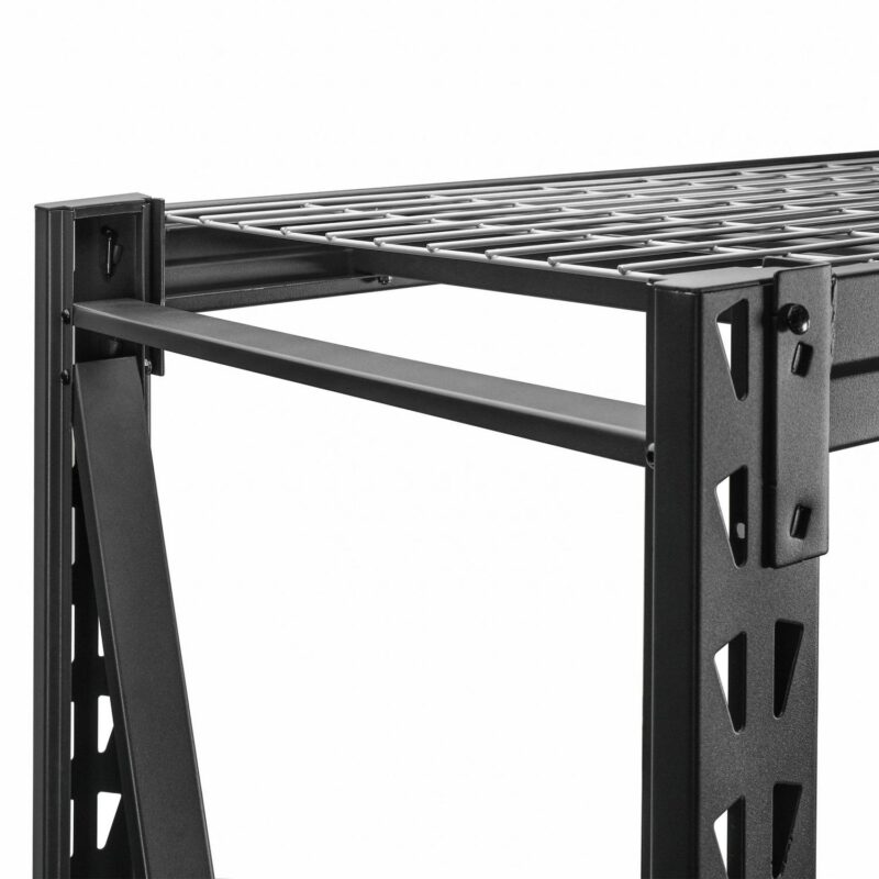 WORKPRO Steel 3-Tier Storage Shelf Unit 72-Inch-H x 77-Inch-W x 24-Inch-D, 6000lb Total Capacity, Black - Image 6