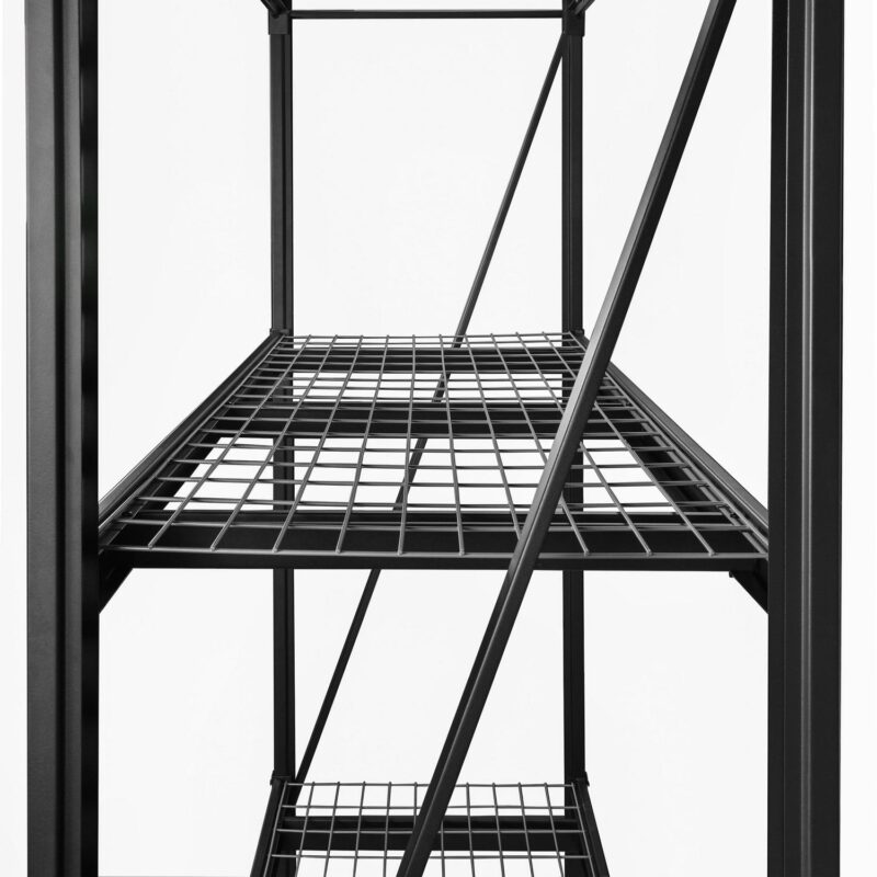WORKPRO Steel 3-Tier Storage Shelf Unit 72-Inch-H x 77-Inch-W x 24-Inch-D, 6000lb Total Capacity, Black - Image 8