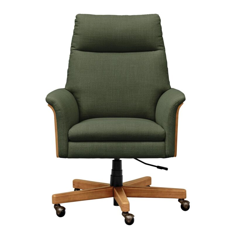 Better Homes and Gardens Juliet Tall Back Office Chair, Olive and Light Honey Finish - Image 3