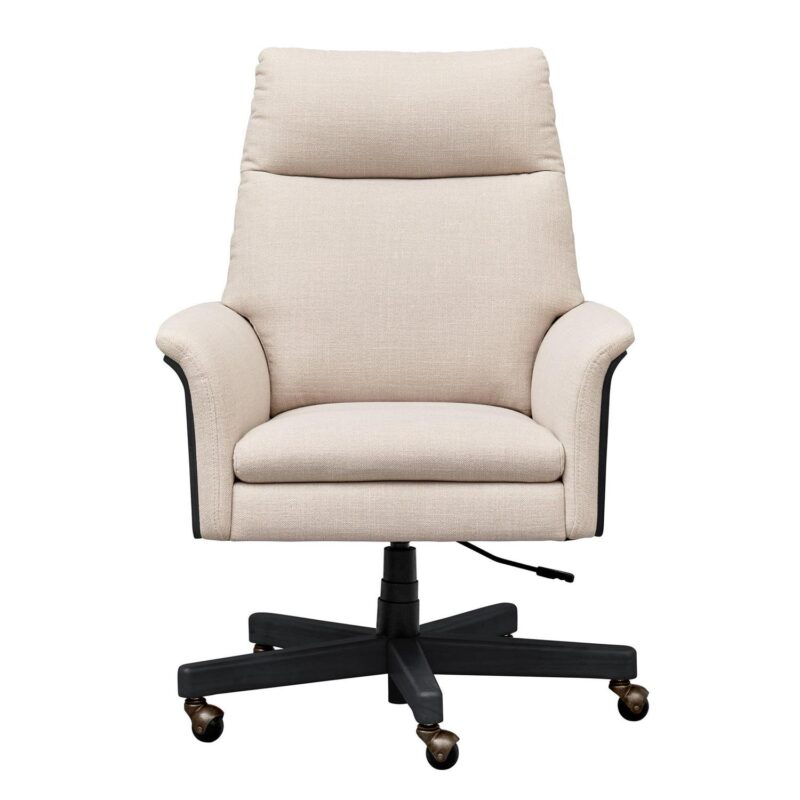 Better Homes and Gardens Juliet Tall Back Office Chair, Cream and Rich Black Finish - Image 3