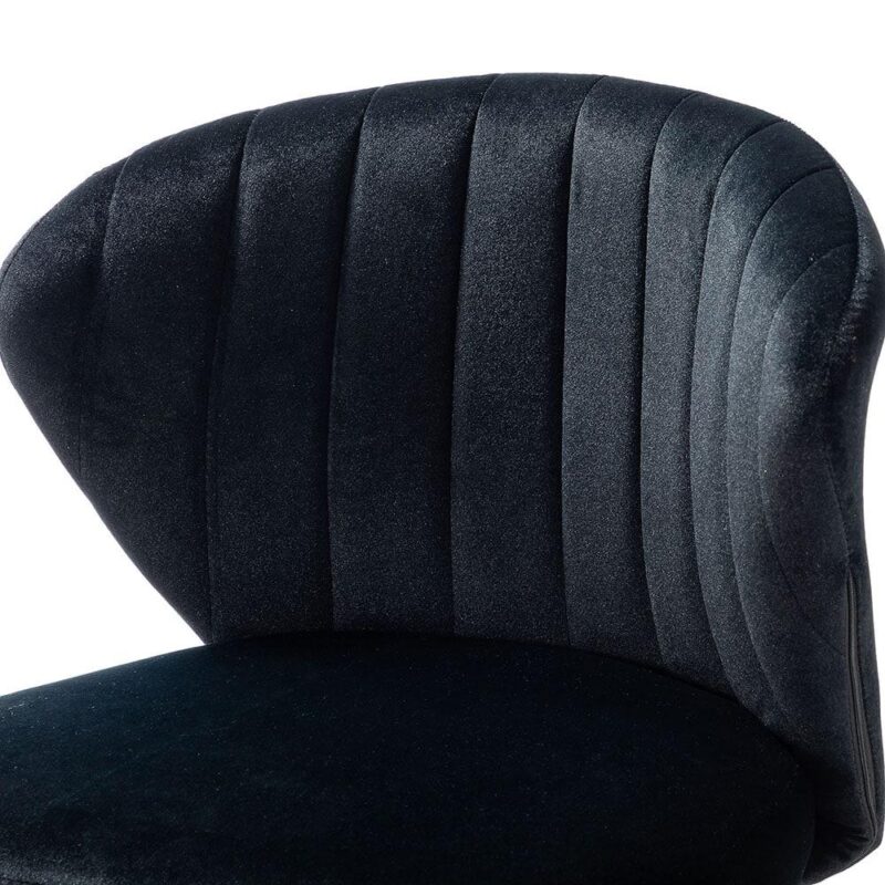 14 Karat Home Black Contemporary Ergonomic Adjustable Height Swivel Polyester Task Chair - Image 5