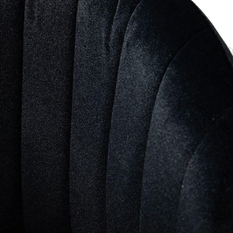 14 Karat Home Black Contemporary Ergonomic Adjustable Height Swivel Polyester Task Chair - Image 6