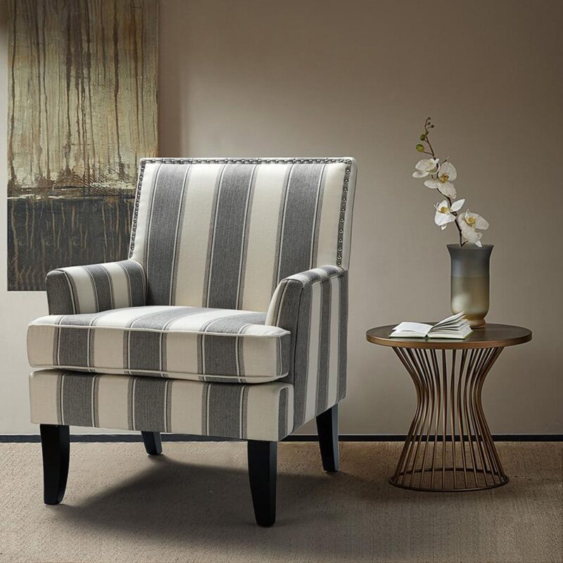 14 Karat Home Casual GREY Accent Chair - Image 2
