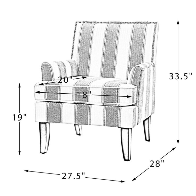 14 Karat Home Casual GREY Accent Chair - Image 9