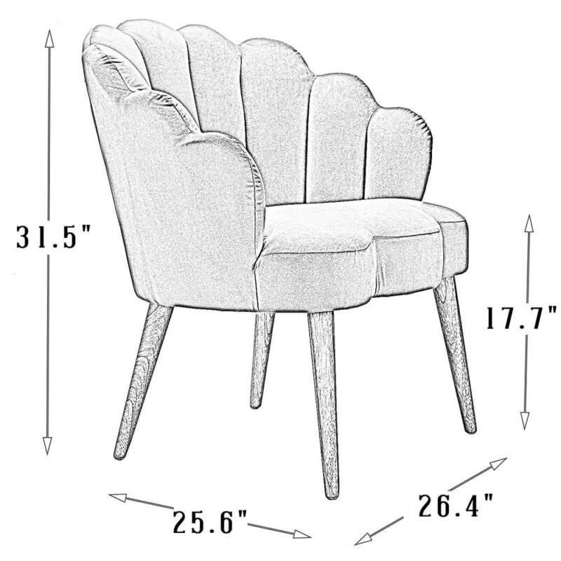 14 Karat Home Casual PINK Velvet Barrel Chair - Image 10