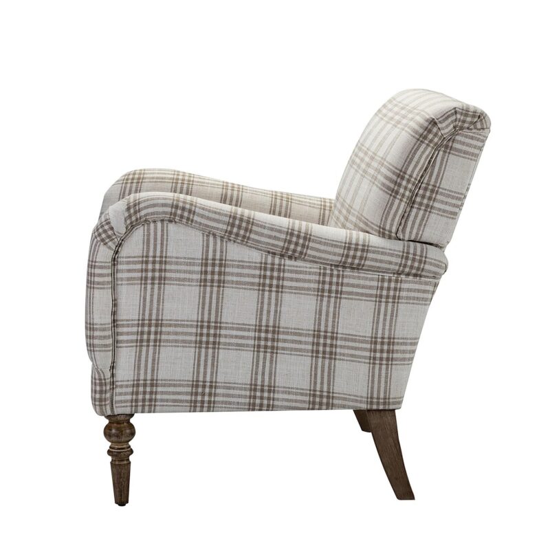 14 Karat Home Modern TAN Linen Accent Chair - Image 10