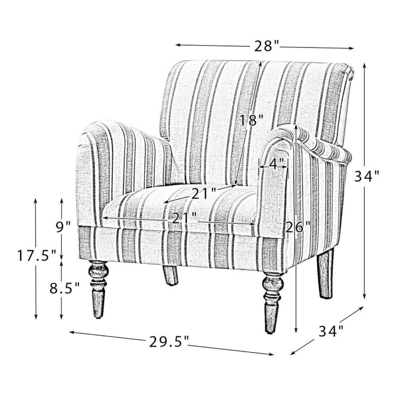 14 Karat Home Modern TAN Accent Chair - Image 10