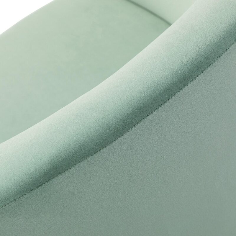14 Karat Home Modern SAGE Velvet Barrel Chair - Image 7