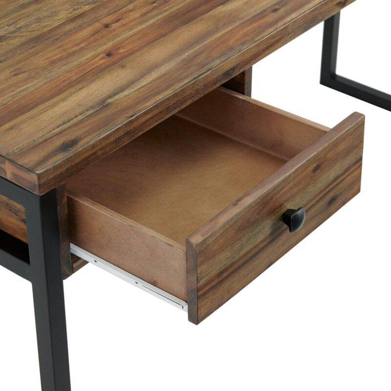 Alaterre Furniture Claremont 60-Inches Brown Modern/Contemporary Pine Writing desk - Image 3