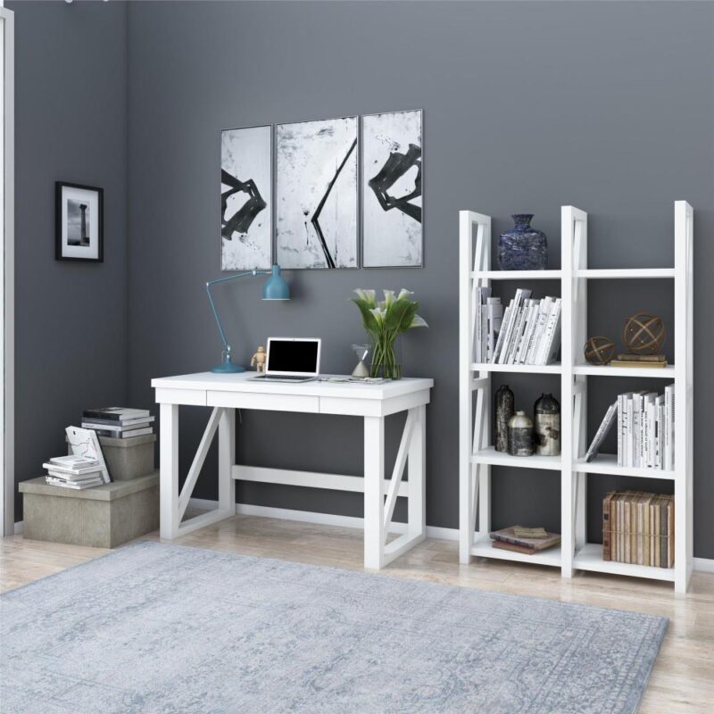 Ameriwood Home Crestwood 47.5-Inches White Modern/Contemporary Computer desk - Image 8