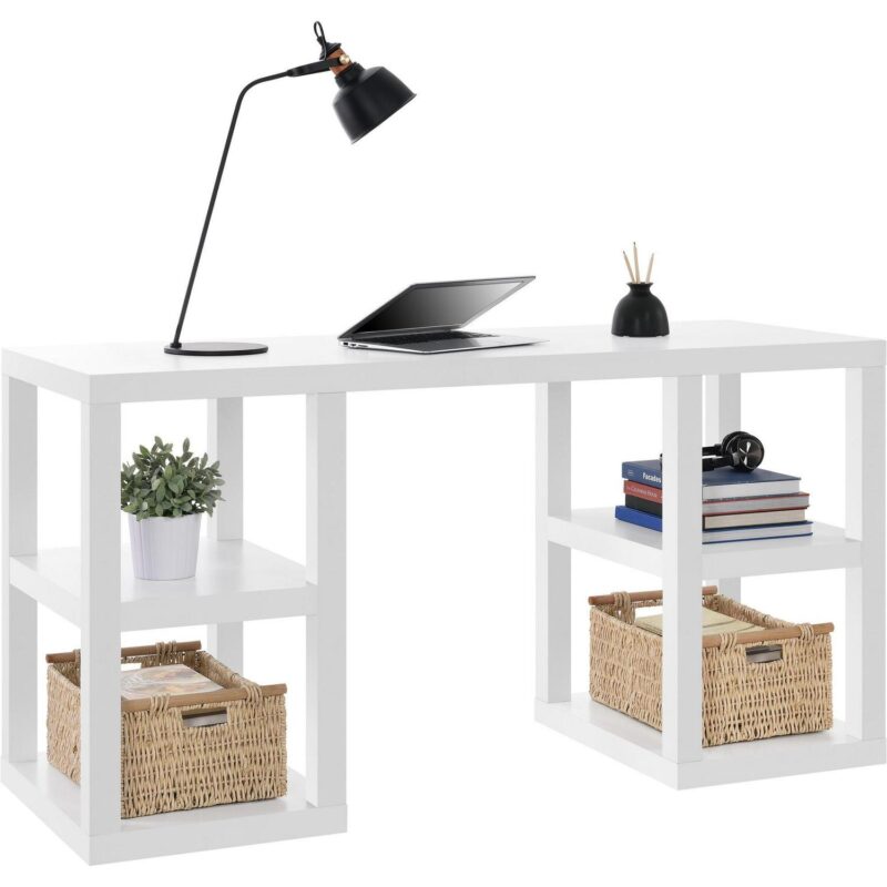 Ameriwood Home Ira 60-Inches White Computer desk