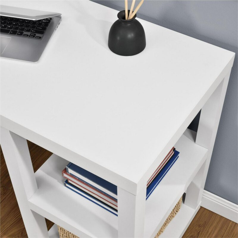 Ameriwood Home Ira 60-Inches White Computer desk - Image 2