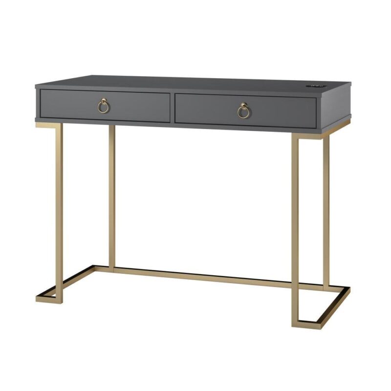 Ameriwood Home Serenity 41.6-Inches Gray Modern/Contemporary Writing desk - Image 4