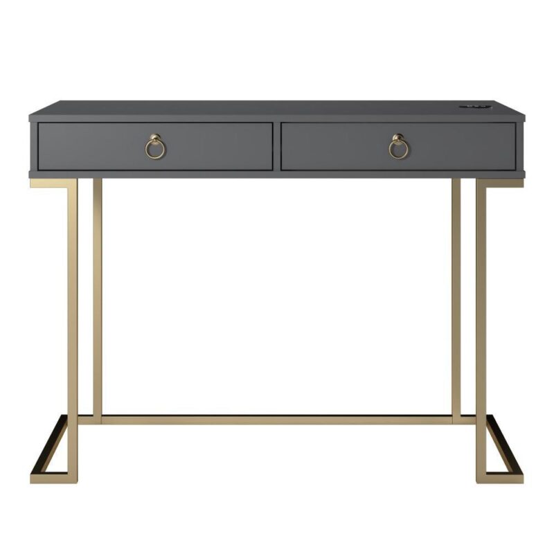 Ameriwood Home Serenity 41.6-Inches Gray Modern/Contemporary Writing desk
