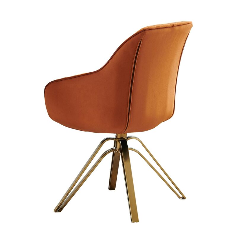 Art Leon Midcentury Cinnamon Swivel Accent Chair - Image 10