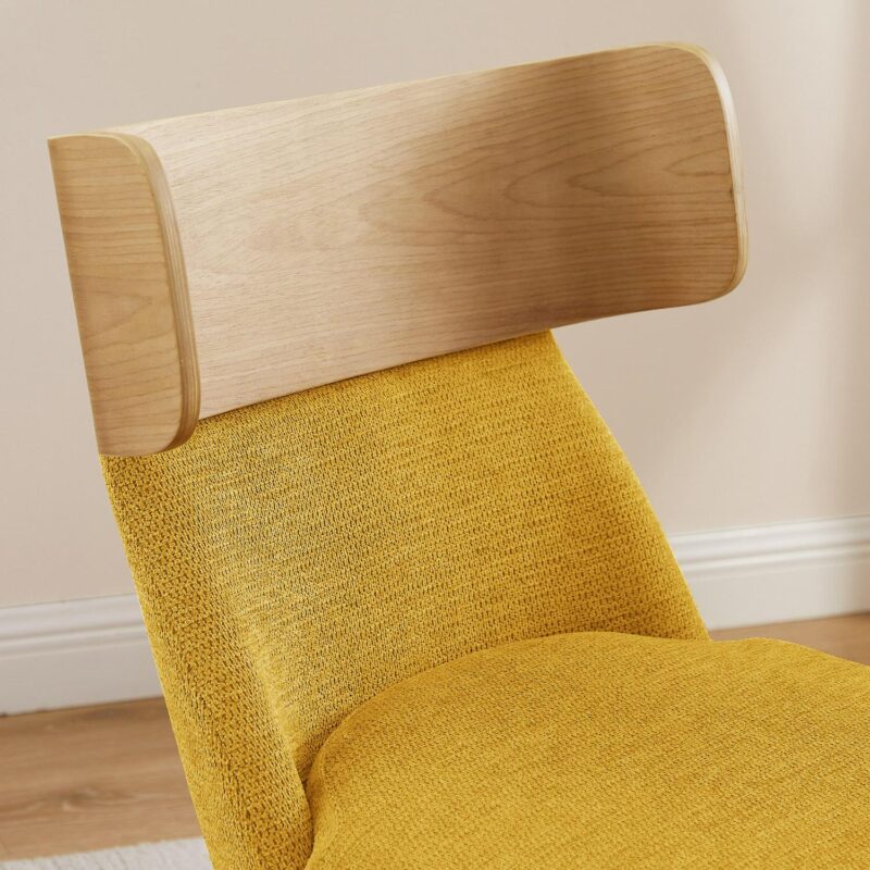 Art Leon Modern Yellow Swivel Accent Chair - Image 6