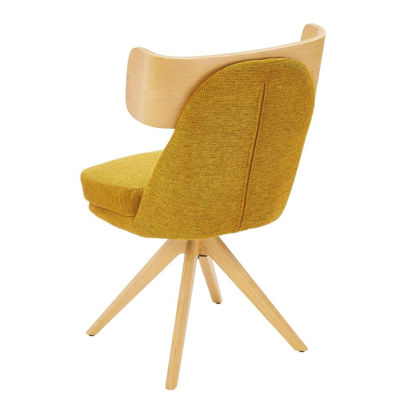 Art Leon Modern Yellow Swivel Accent Chair - Image 8