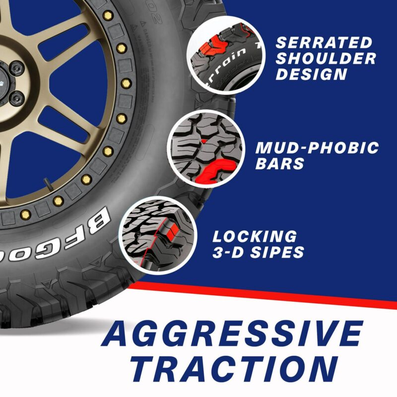 BFGoodrich All-Terrain T/A KO2 All-Season LT245/75R16/E 120/116S Tire - Image 2