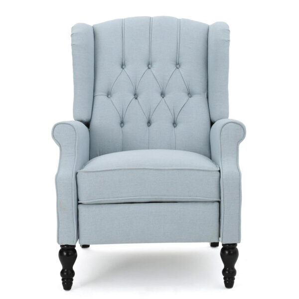 Best Selling Home Decor Blue Polyester Upholstered Tufted Recliner