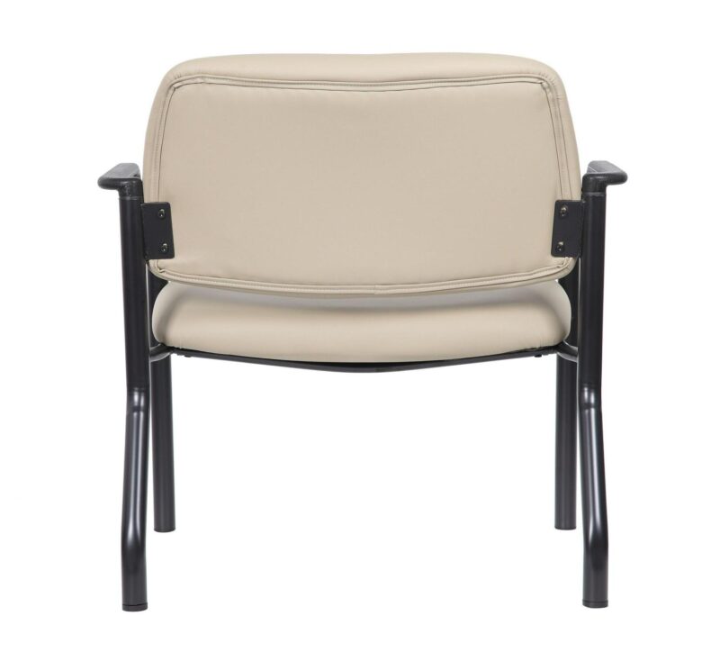 Boss Office Products Black Contemporary Ergonomic Vinyl Reception Chair - Image 2