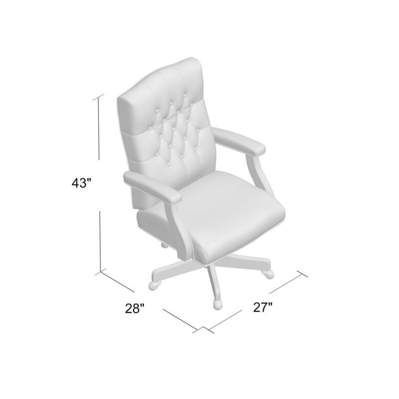Boss Office Products Champagne Contemporary Ergonomic Adjustable Height Swivel Upholstered Executive Chair - Image 8
