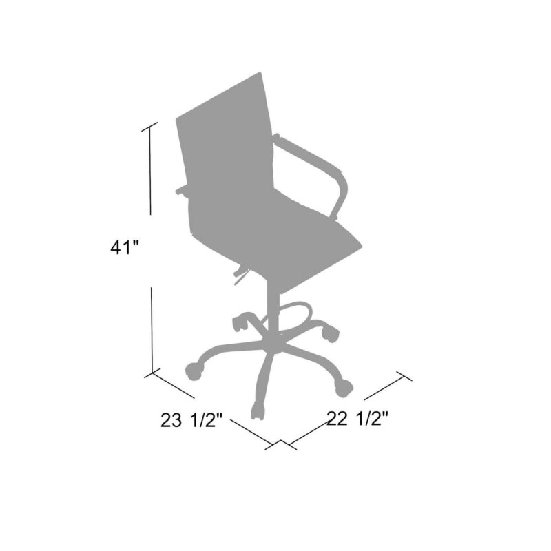 Boss Office Products Grey Contemporary Ergonomic Adjustable Height Swivel Upholstered Drafting Chair - Image 7