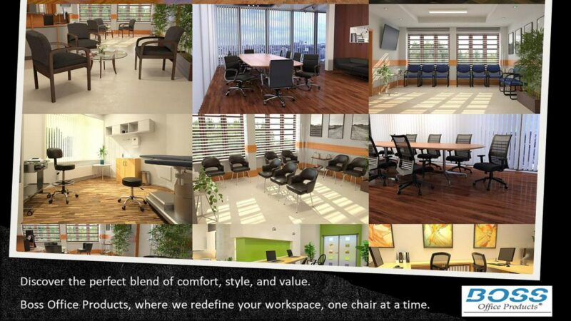 Boss Office Products Black Contemporary Ergonomic Upholstered Task Chair - Image 8