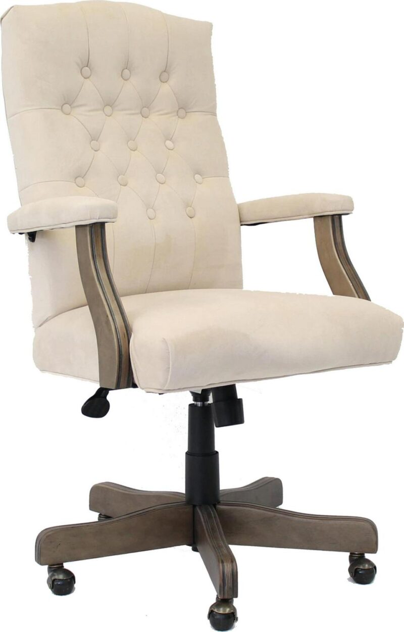 Boss Office Products Champagne Contemporary Ergonomic Adjustable Height Swivel Upholstered Executive Chair