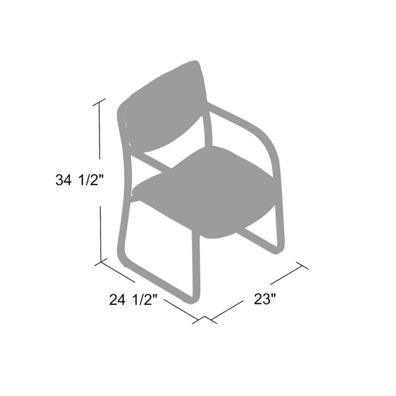 Boss Office Products Black Reception Chair - Image 7