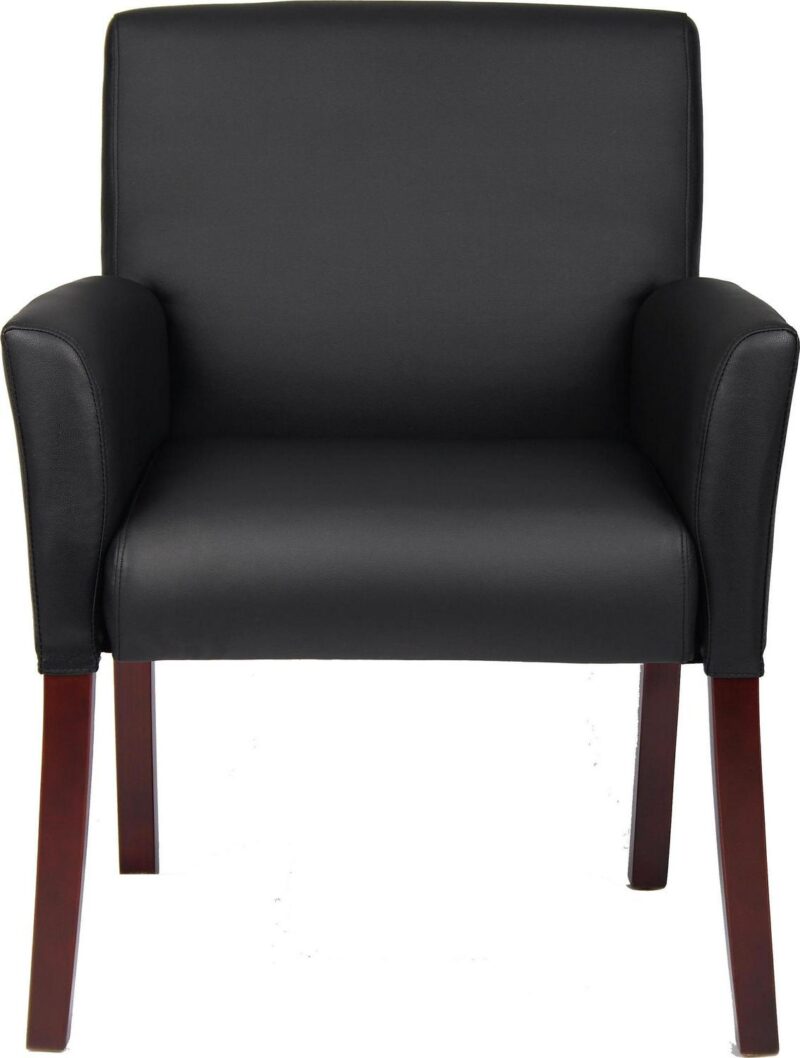 Boss Office Products Black Contemporary Ergonomic Upholstered Task Chair - Image 4