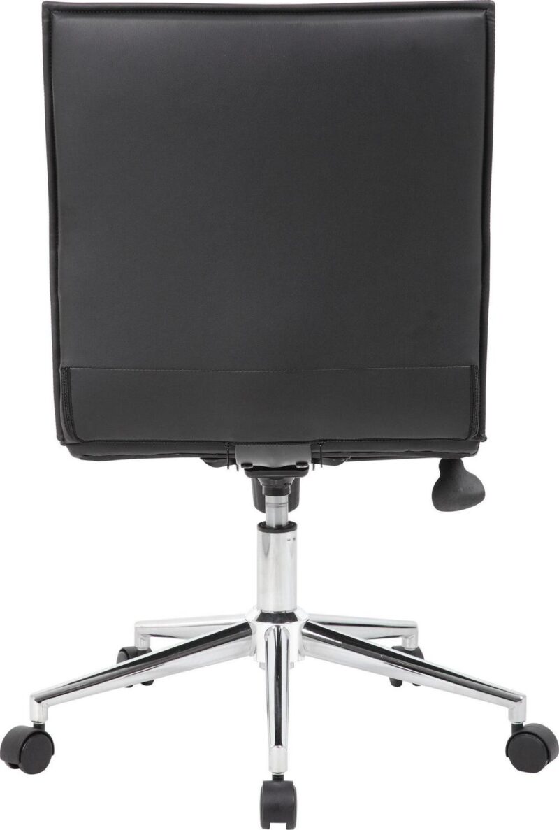 Boss Office Products Grey Contemporary Ergonomic Adjustable Height Swivel Upholstered Task Chair - Image 3