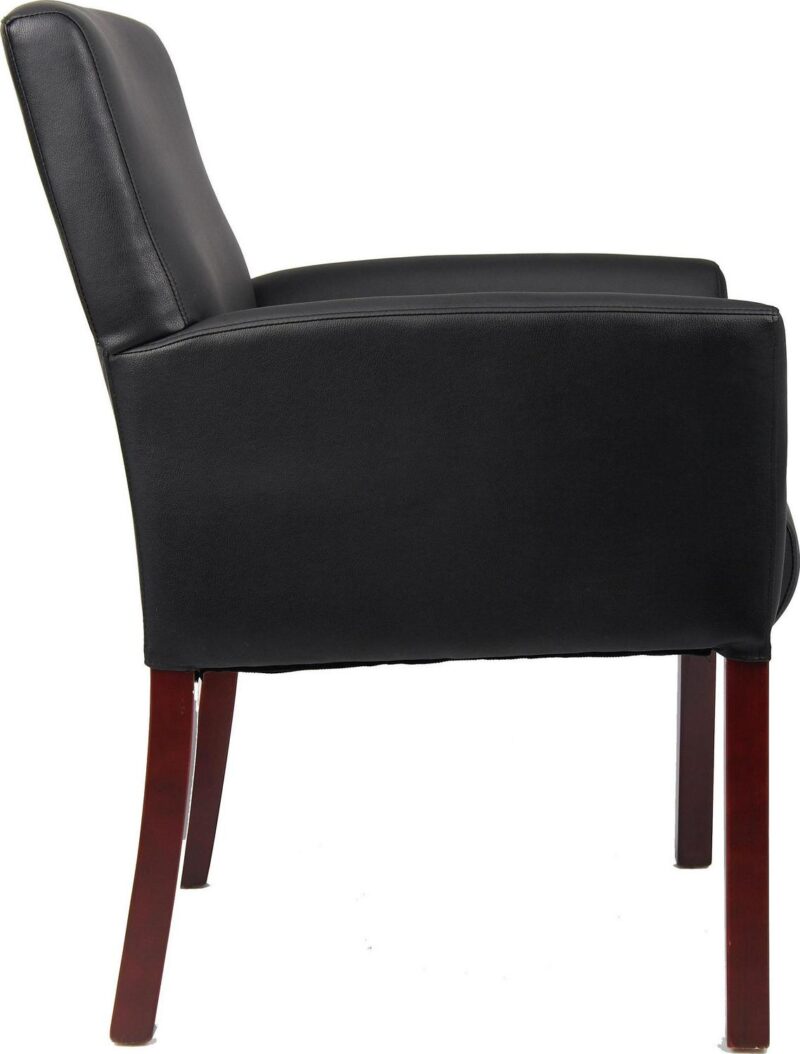 Boss Office Products Black Contemporary Ergonomic Upholstered Task Chair - Image 2