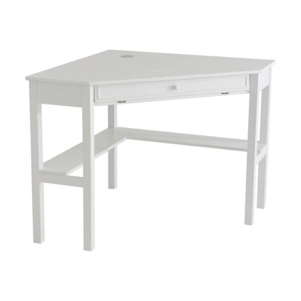 Boston Loft Furnishings 48-Inches White Modern/Contemporary Birch Corner desk