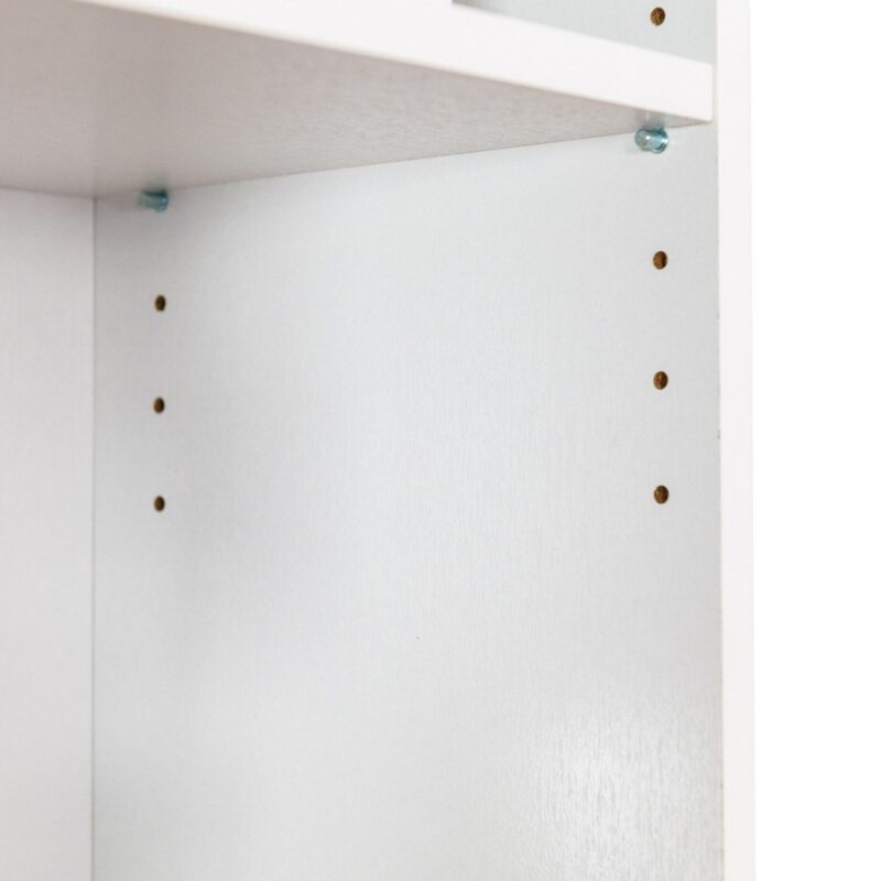 Brentwood Valley Designs Dante White Composite 5 -Shelf Bookcase ( 25-Inches W x 71-Inches H x 9-Inches D ) Finished - Image 5