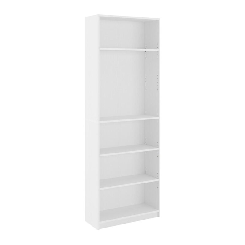 Brentwood Valley Designs Dante White Composite 5 -Shelf Bookcase ( 25-Inches W x 71-Inches H x 9-Inches D ) Finished - Image 3