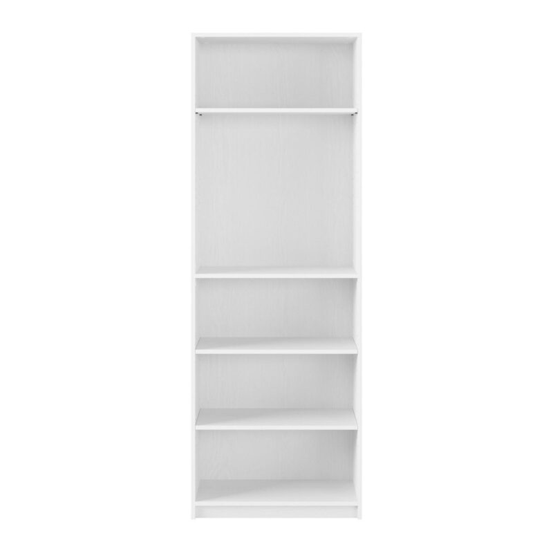 Brentwood Valley Designs Dante White Composite 5 -Shelf Bookcase ( 25-Inches W x 71-Inches H x 9-Inches D ) Finished