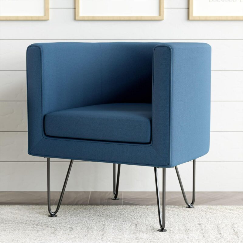 Brookside Claire Modern Navy Accent Chair