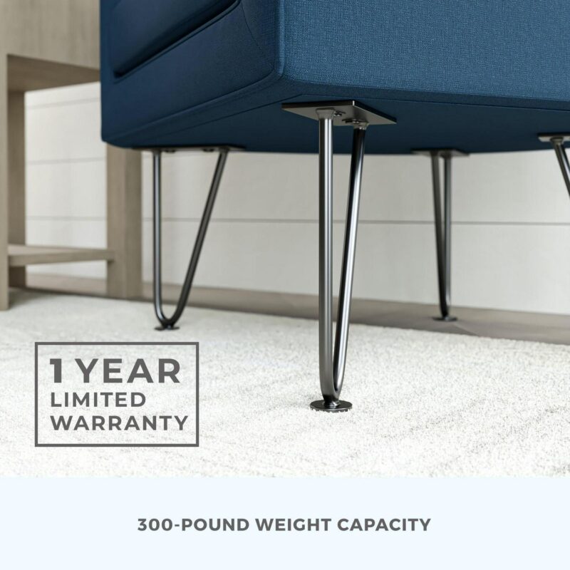 Brookside Claire Modern Navy Accent Chair - Image 4