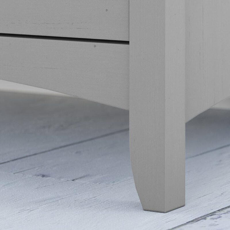 Bush Furniture Salinas 6 -Shelf Cape Cod Gray Office Cabinet - Image 5