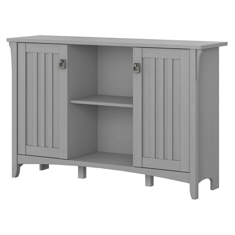 Bush Furniture Salinas 6 -Shelf Cape Cod Gray Office Cabinet