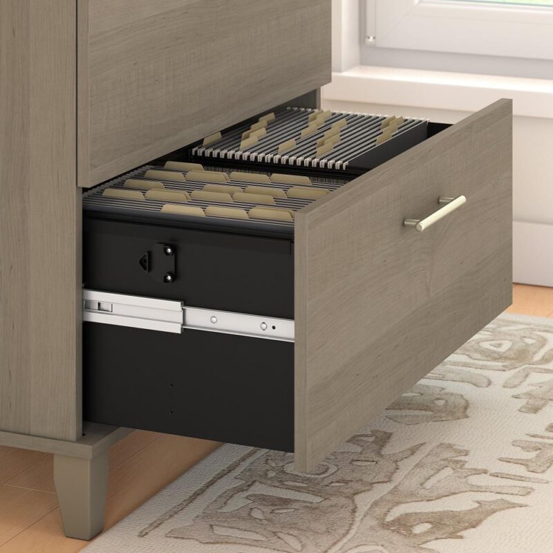 Bush Furniture Somerset Ash Gray 2 -Drawer 29.72-Inches File Cabinet - Image 4