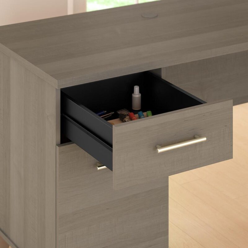 Bush Furniture Somerset 71.02-Inches Gray Standing desk - Image 5