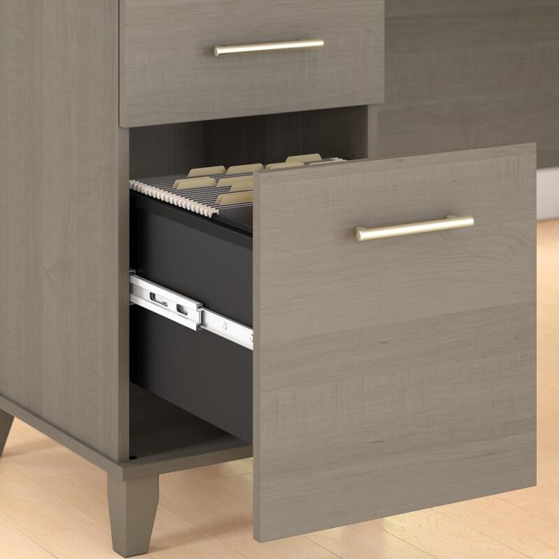 Bush Furniture Somerset 71.02-Inches Gray Standing desk - Image 4