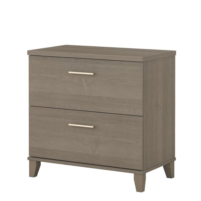 Bush Furniture Somerset Ash Gray 2 -Drawer 29.72-Inches File Cabinet