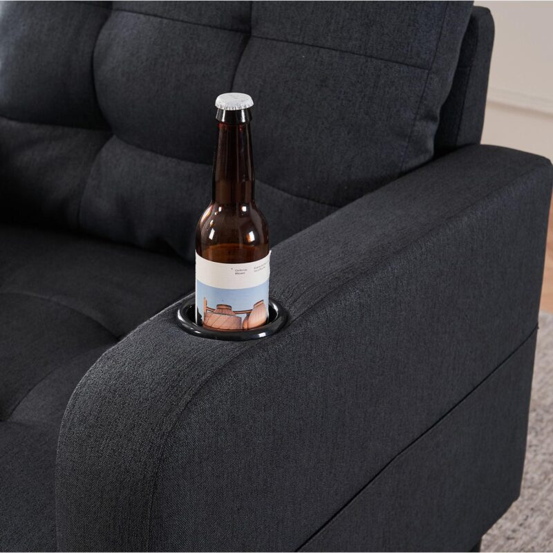 Bybafun Casual Gray Accent Chair - Image 7