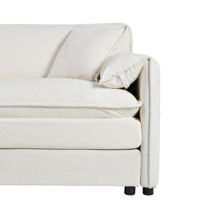 Bybafun Country Beige for sofa chair Chenille Club Chair - Image 15